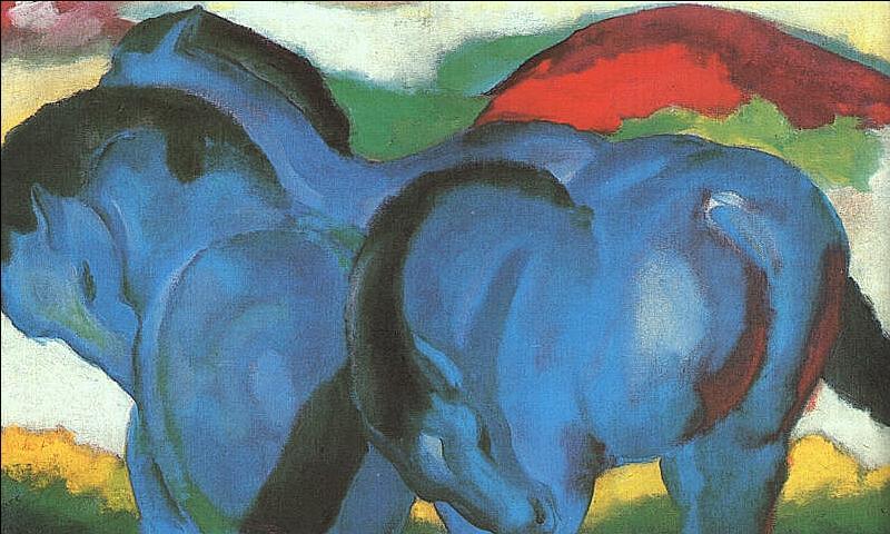 Die kleinen blauen Pferde ，Franz Moritz Wilhelm Marc