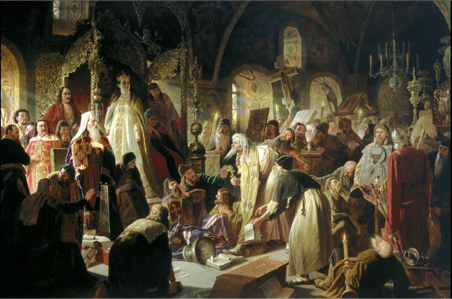 Dispute on the Confession of Faith, Vasily Perov