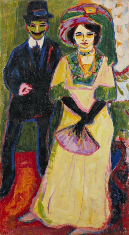 Dodo and her brother,  Ernst Ludwig Kirchner