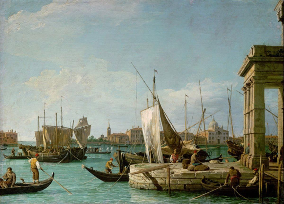 Dogana, Canaletto