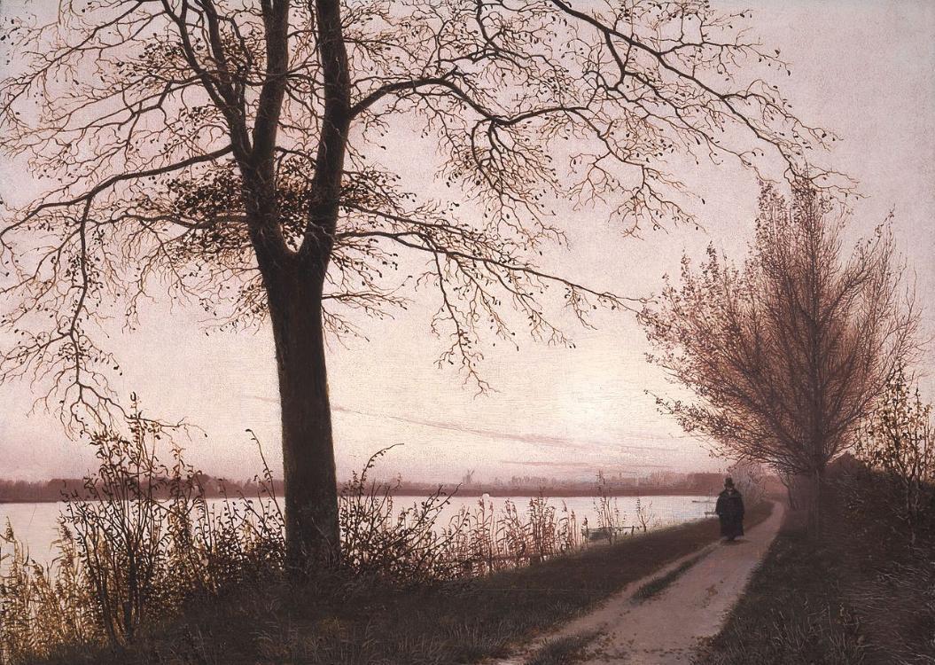 Efterårsmorgen ved Sortedamssøen ，Ivana Kobilca