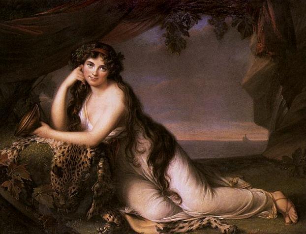 Emma, Lady Hamilton as Ariadne,, Élisabeth Louise Vigée Le Brun