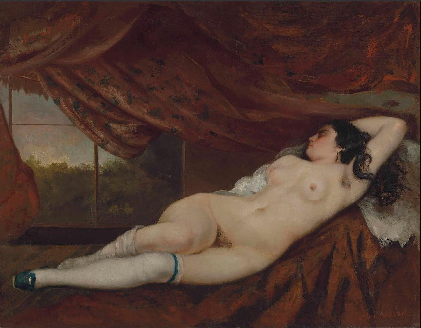 Femme nue couchée, 1862, Jean Désiré Gustave Courbet