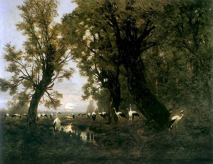 Flock of Storks， Władysław Aleksander Malecki