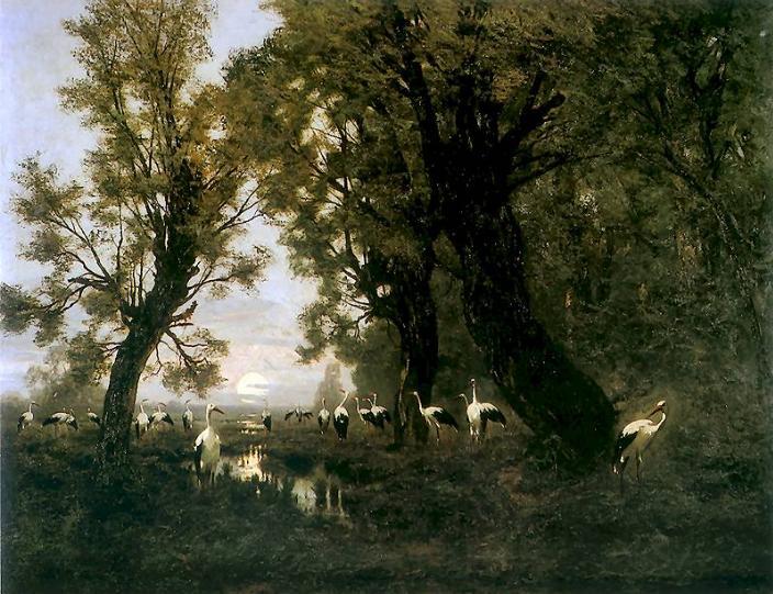 Flock of Storks， Władysław Aleksander Malecki