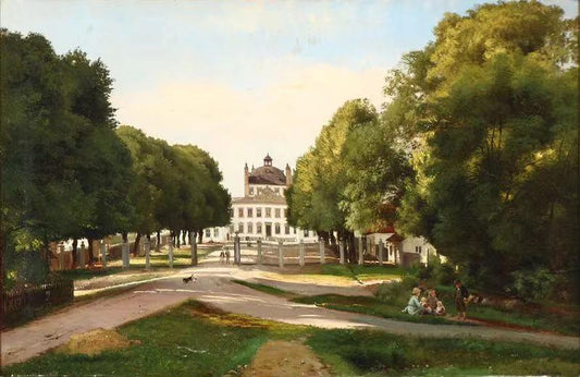 Folkeliv i parken ved Fredensborg,Carl Frederik Aagaard