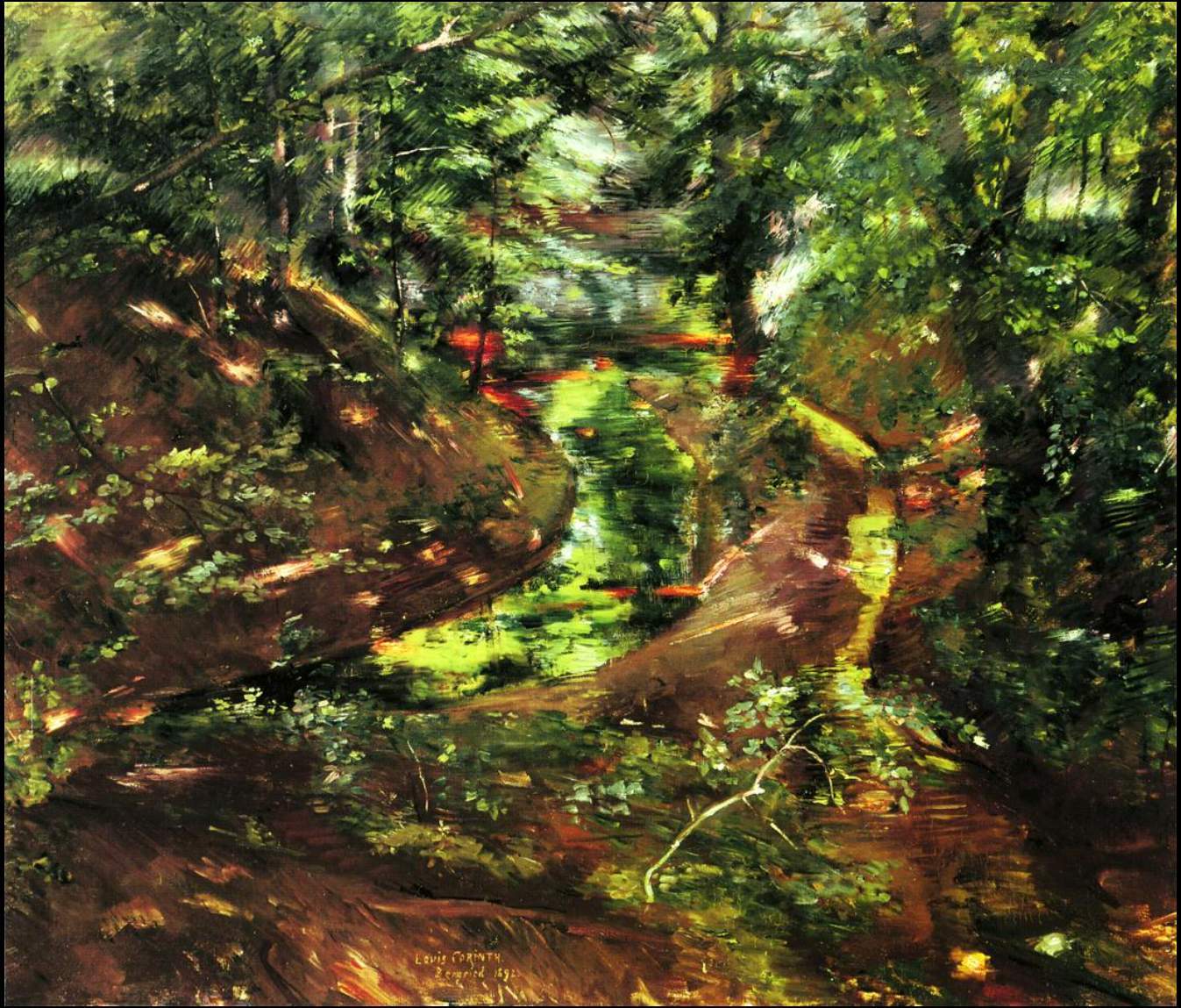 Forest Interior in Bernried (1892), Lovis Corinth