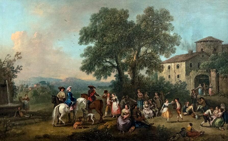 Garden party. After 1762. .. Francesco Zuccarelli