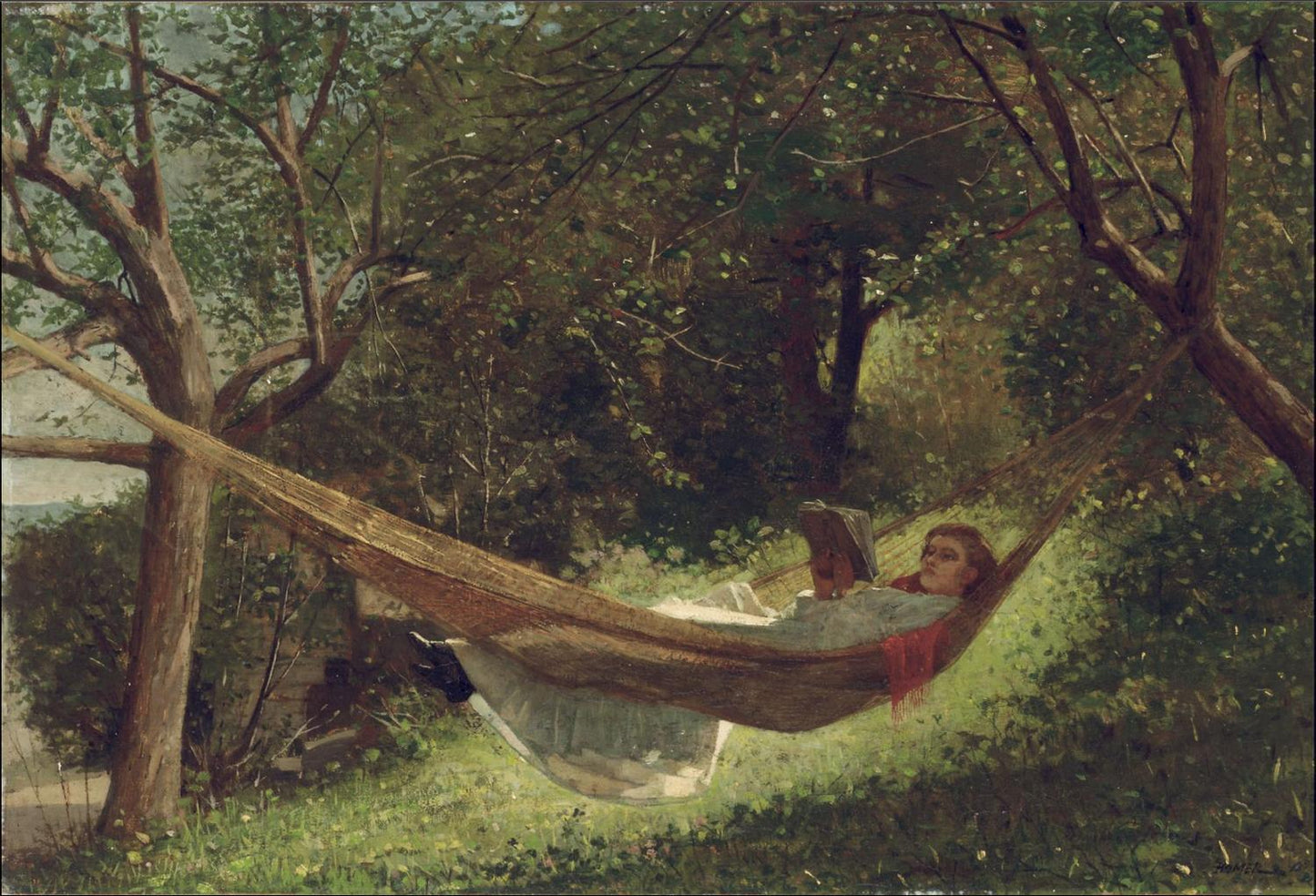 Girl in the Hammock, 1873, Winslow Homer