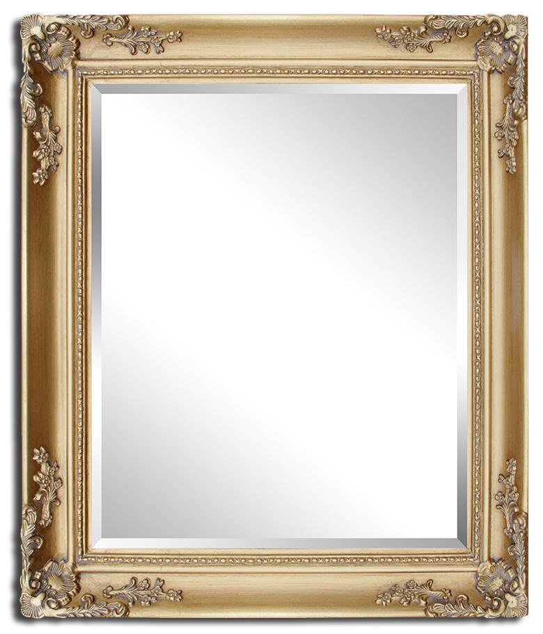 Golden frame with mirror, inner size 30x40 cm