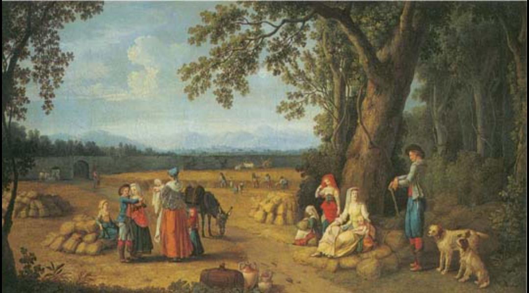Harvest Time at Carditello, 1791, Jacob Philipp Hackert