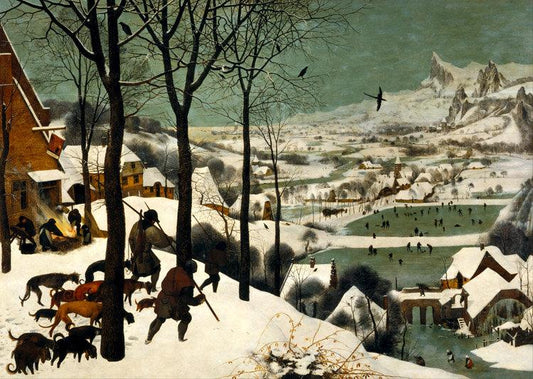 Hunters in the snow,Pieter Bruegel,50x36cm