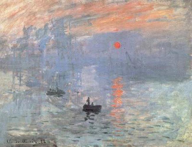 Impression-sunrise,Claude Monet,49.5x64.8cm