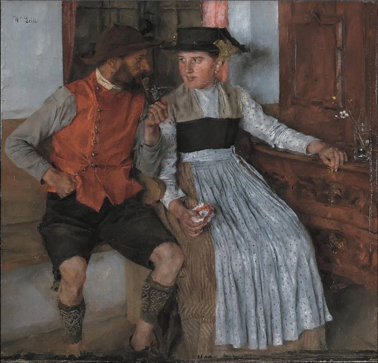 In der Bauernstube, 1890, Wilhelm Leibl