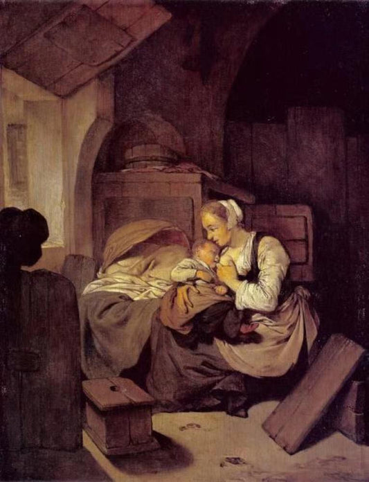 Interior with Nursing Mother ï¼ŒCornelis Pietersz Bega