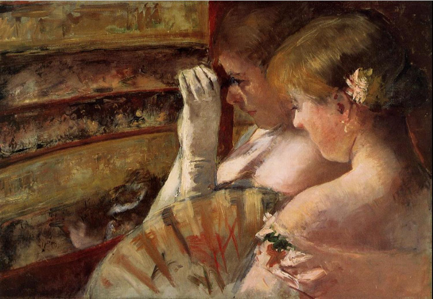 In the Box (1879), Mary Cassatt