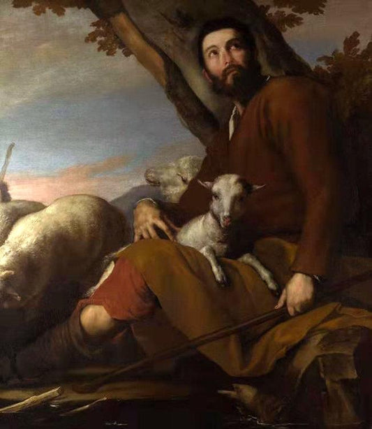 Jacob with the Flock of Laban,Jusepe de Ribera,50x43cm