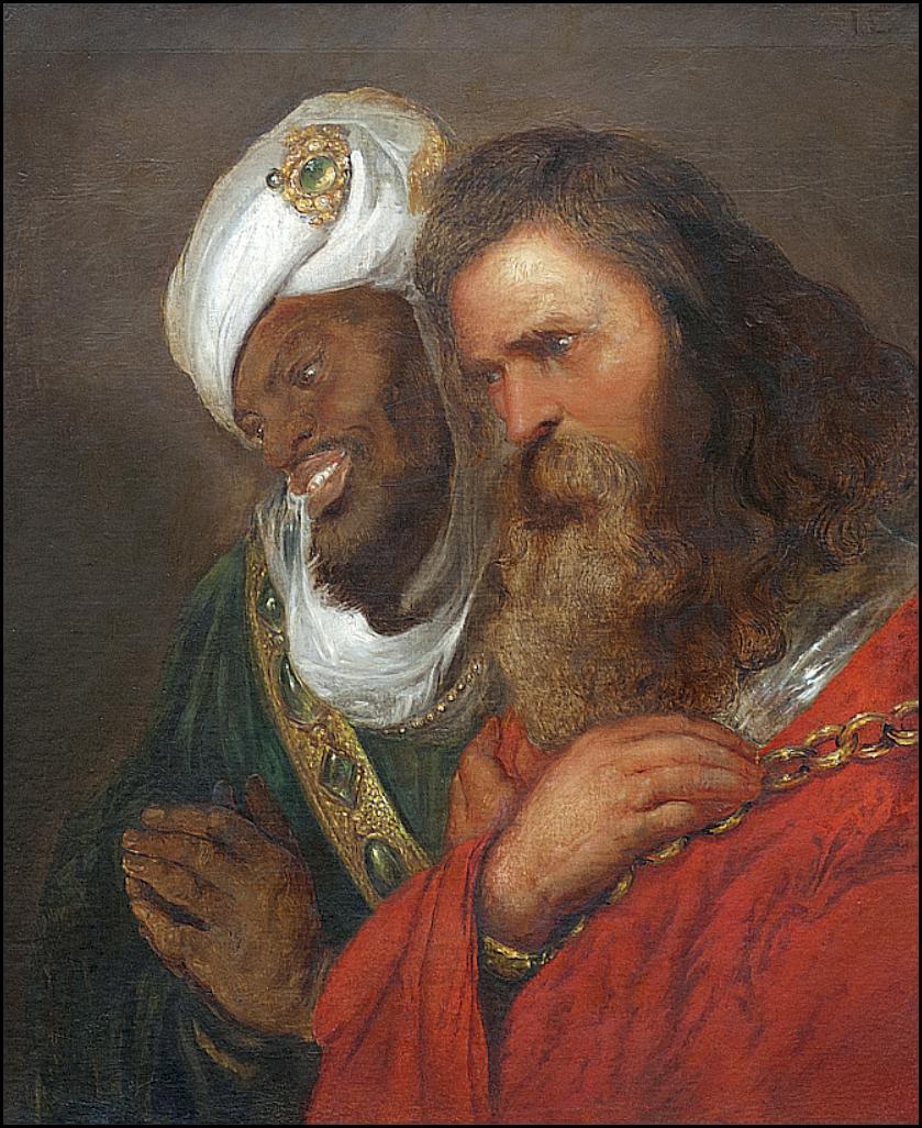 King Saladin holding King Guy, Jan Lievens