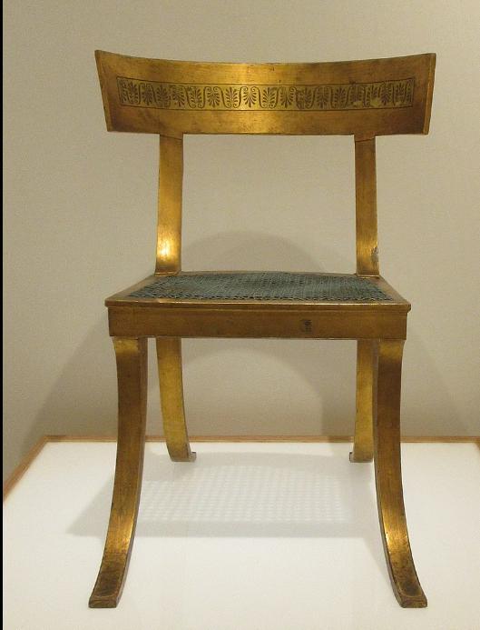 Klismos chair by Abildgaard from c  Abildgaard Nicolai Abildgaard