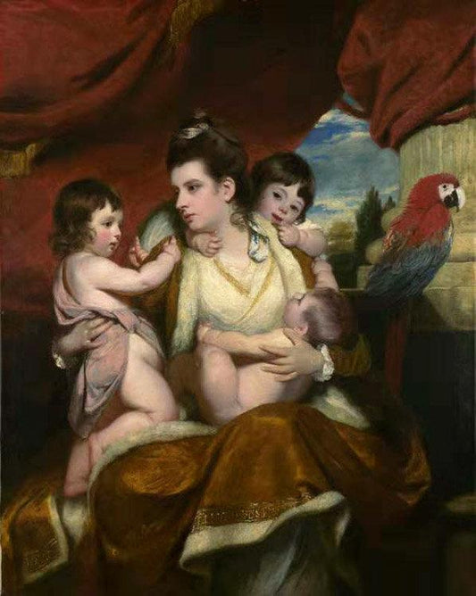 Lady Cockburn and Her Three eldest sons,Joshua Reynolds,60x36cm