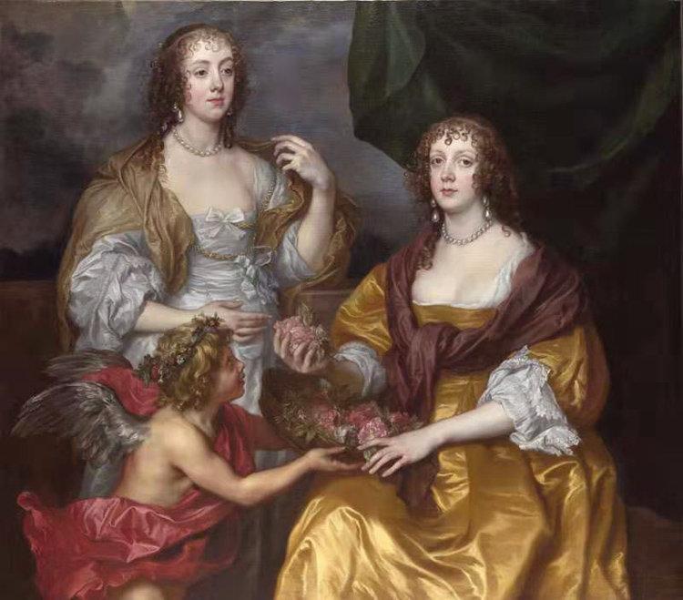 Lady Elizabeth Thimbelby and Dorothy,Anthony Van Dyck,50x44cm