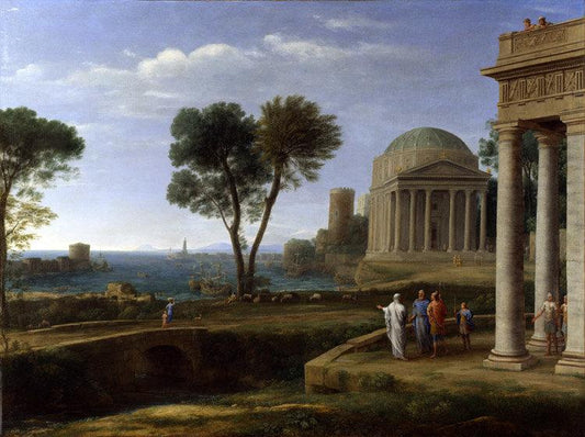 Landscape with Aeneas at Delos,Claude Lorrain,50x37cm