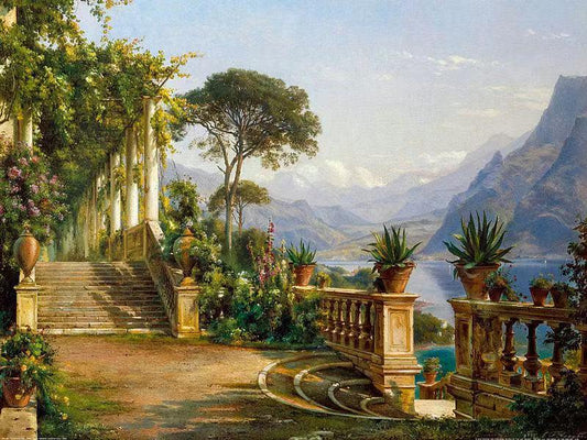 Lodge on Lake Como,Carl Frederik Aagaard