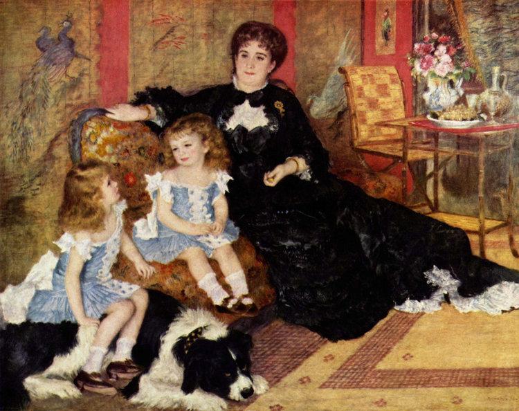 Madame Charpenting and Children,Pierre-Auguste Renoir,50x40cm
