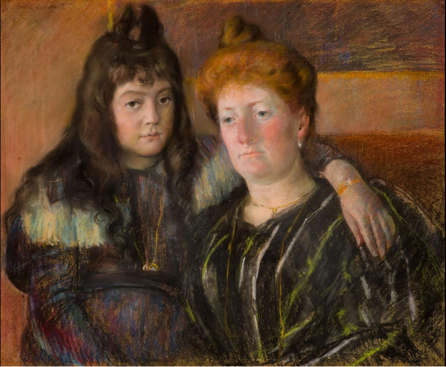 Madame Gaillard and Her Daughter Marie-Thérèse, Mary Cassatt