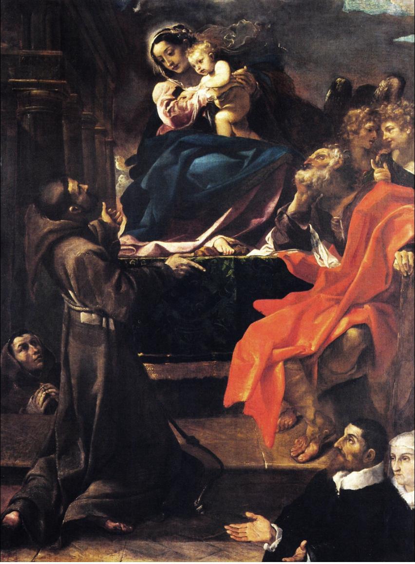 Madonna & Child with St Francis of Assisi, Ludovico Carracci