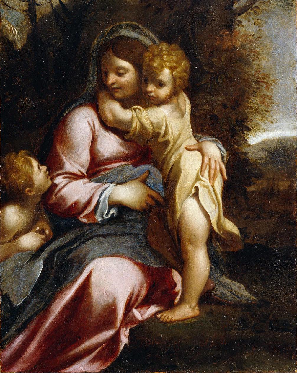 Madonna and Child with St John, Annibale Carracci