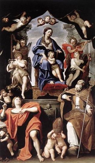 Madonna and Child with St Petronius and St John the Evangelist
