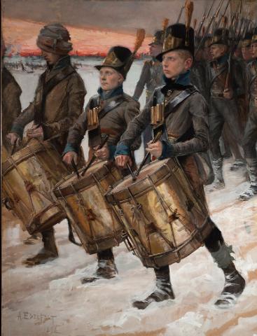 March of the Pori Regiment, Aristides Edelfelt