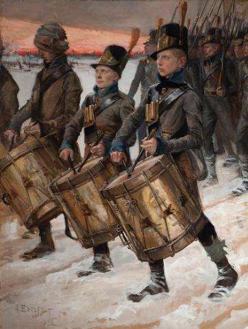 March of the Pori Regiment, Aristides Edelfelt