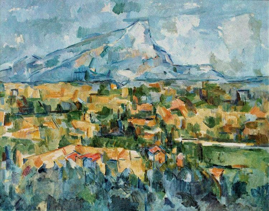 Mont Sainte-Victoire considering of Lesson,Paul Cezanne,50x40cm