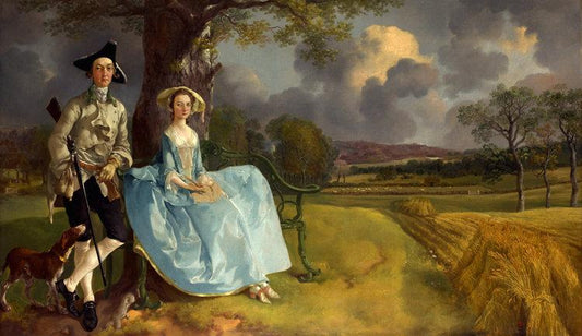 Mr and Mrs. Andrews,Thomas Gainsborough,60x35cm