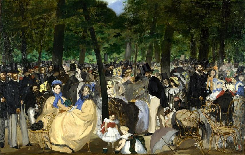 Music in the Tuileries, Édouard Manet