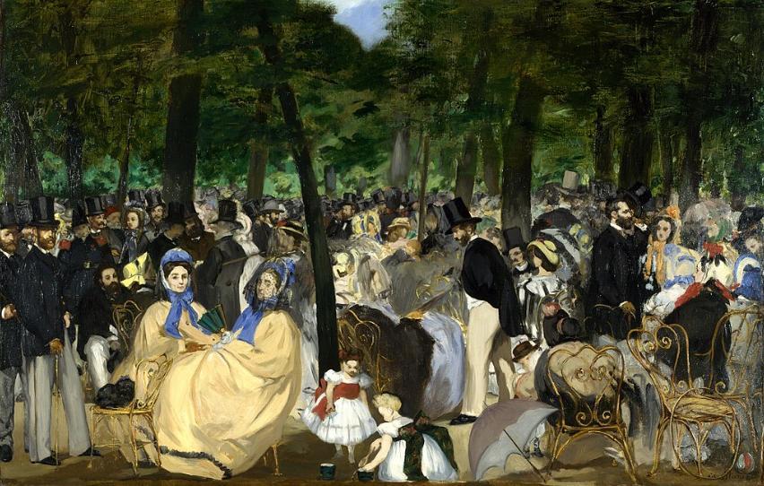 Music in the Tuileries, Édouard Manet