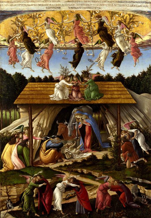 Mystic Nativity,Sandro Botticelli,60x40cm