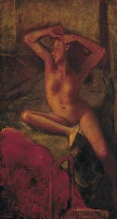 Nude with arms raised, Balthasar Klossowski de Rola