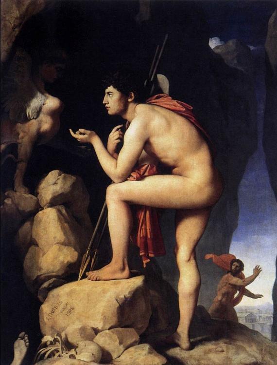 Oedipus and the Sphinx  ,Musée Ingres