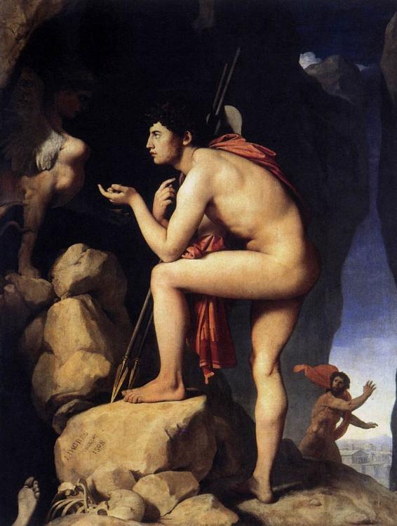 Oedipus and the Sphinx  ,Musée Ingres