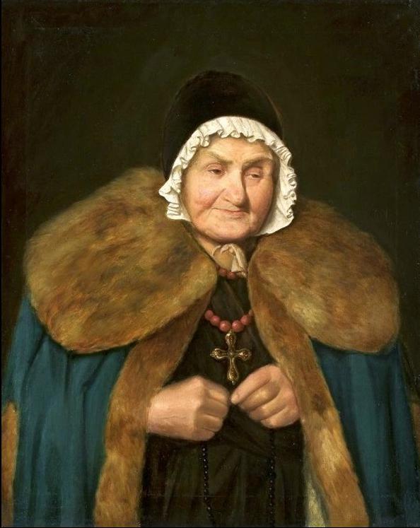 Old Woman with a Rosary， Aleksander Kotsis