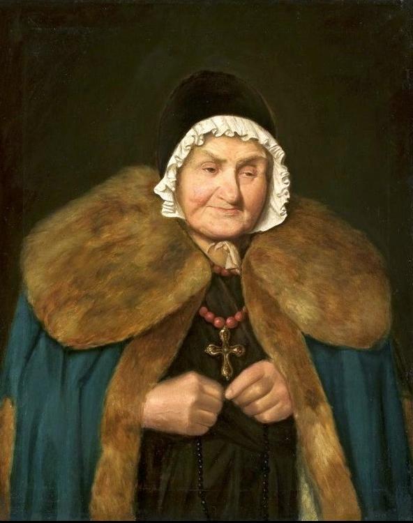 Old Woman with a Rosary， Aleksander Kotsis