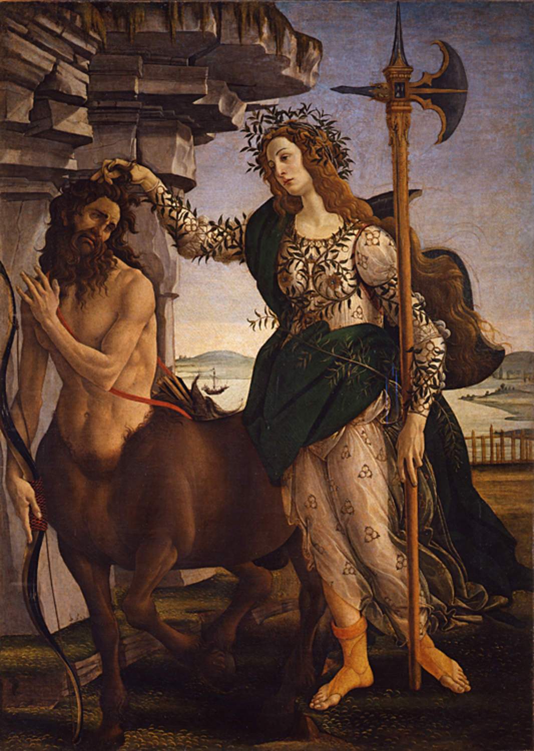 Pallas and the Centaure,Sandro Botticelli,50x36cm
