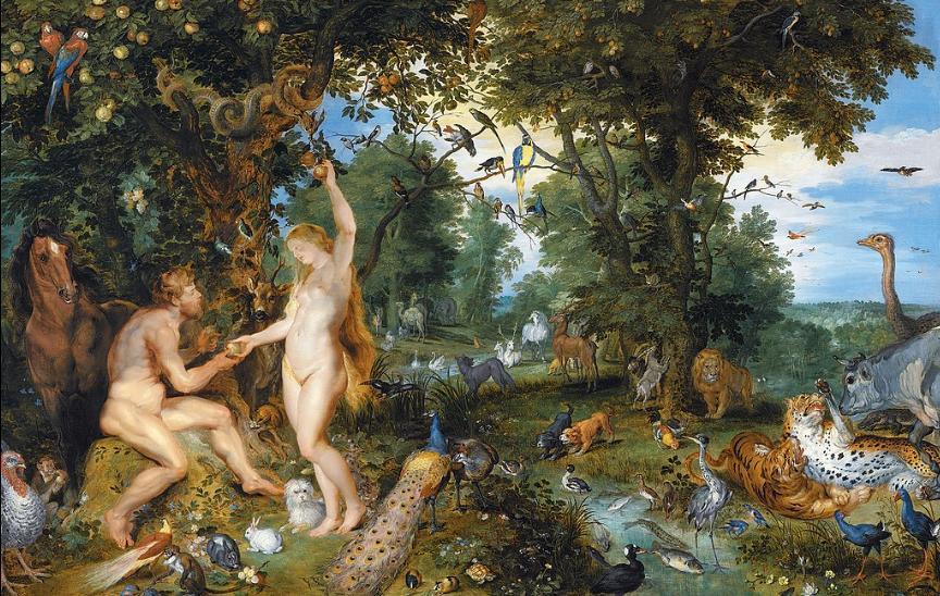 Paradise with the Fall of Man, with Rubens Jan Brueghel the Elder