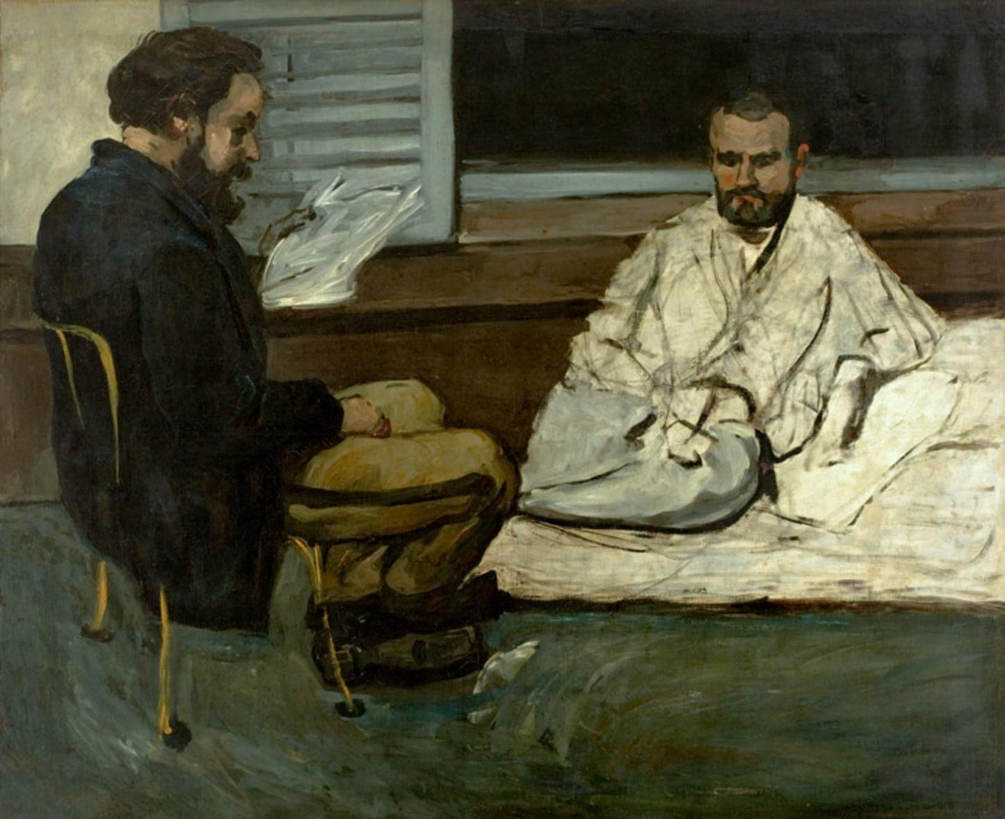 Paul Alexis reading to Émile Zola 1869–70, Paul Cézanne