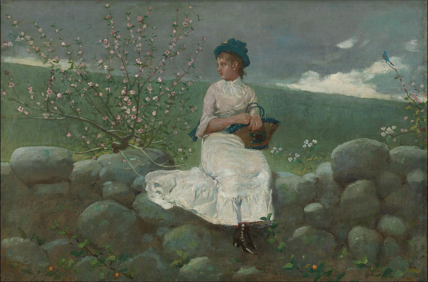 Peach Blossoms, 1878, Winslow Homer