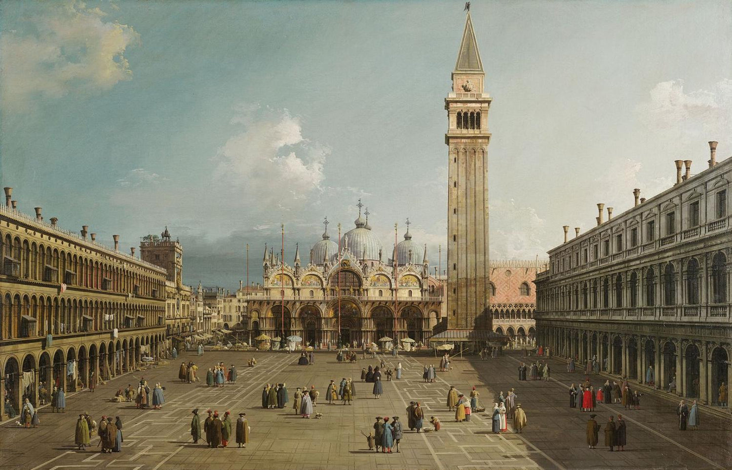 Piazza San Marco with the Basilica, Canaletto