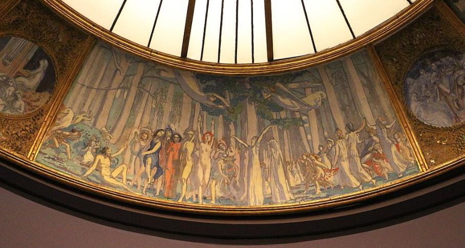 Portion of the mural for the cupola of the Théâtre des Champs-Élysées, ， Maurice Denis